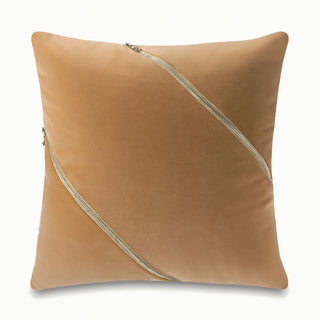 CASEY Square Throw Pillow in Camel