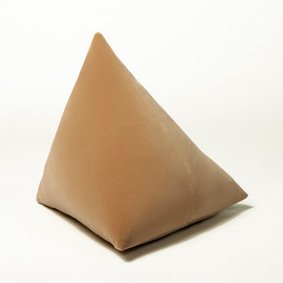 BEIJA Pyramid Throw Pillow in Camel
