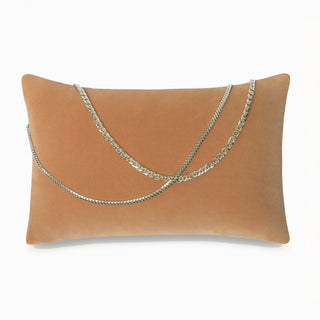 BIANCA Lumbar Throw Pillow in Camel