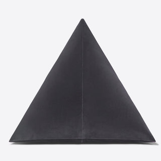 Shop our gray modern throw pillow, the BEIJA. Pyramid-shaped and handmade from the finest velvet and materials by skilled craftspersons in our Manhattan studio.