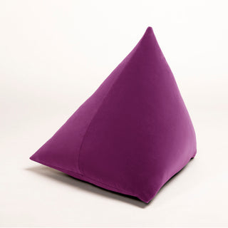 Shop our purple modern throw pillow, the BEIJA. Pyramid-shaped and handmade from the finest velvet and materials by skilled craftspersons in our Manhattan studio.