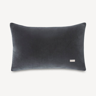 Shop our gray designer lumbar pillow, the BIANCA. Handmade from the finest velvet and materials by skilled craftspersons in our Manhattan studio.