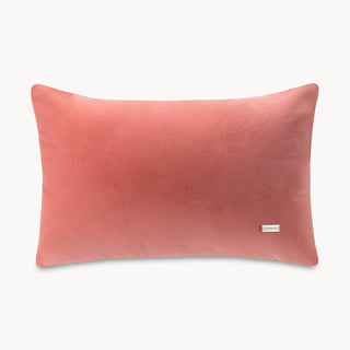 Shop our pink designer lumbar pillow, the BIANCA. Handmade from the finest velvet and materials by skilled craftspersons in our Manhattan studio.