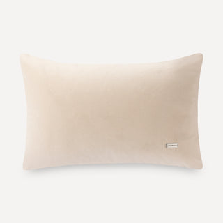 Shop our cream designer lumbar pillow, the BIANCA. Handmade from the finest velvet and materials by skilled craftspersons in our Manhattan studio.