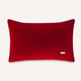 Shop our paprika designer lumbar pillow, the BIANCA. Handmade from the finest velvet and materials by skilled craftspersons in our Manhattan studio.