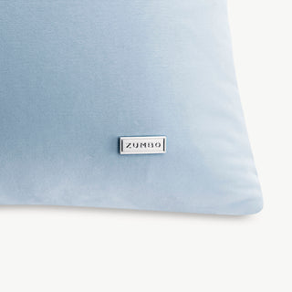 Shop our light blue designer pillow, the BIANCA. Handmade from the finest velvet and materials by skilled craftspersons in our Manhattan studio.