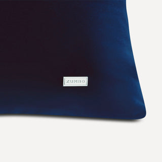 Shop our navy designer pillow, the BIANCA. Handmade from the finest velvet and materials by skilled craftspersons in our Manhattan studio.