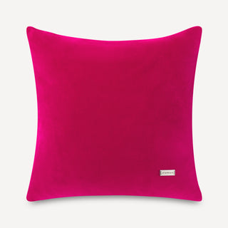 Shop our fuchsia designer pillow, the BIANCA. Handmade from the finest velvet and materials by skilled craftspersons in our Manhattan studio.