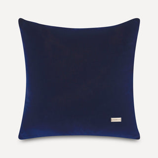 Shop our navy designer pillow, the BIANCA. Handmade from the finest velvet and materials by skilled craftspersons in our Manhattan studio.