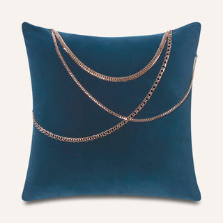 Shop our blue designer pillow, the BIANCA. Handmade from the finest velvet and materials by skilled craftspersons in our Manhattan studio.