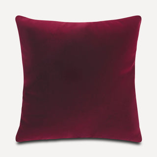 Shop our burgundy decorative throw pillow, the CASEY. Handmade from the finest velvet and materials by skilled craftspersons in our Manhattan studio.