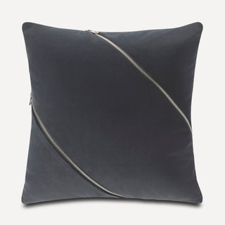 Shop our gray decorative throw pillow, the CASEY. Handmade from the finest velvet and materials by skilled craftspersons in our Manhattan studio.