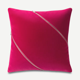 Shop our fuchsia decorative throw pillow, the CASEY. Handmade from the finest velvet and materials by skilled craftspersons in our Manhattan studio.