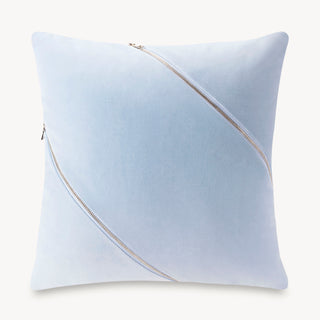 Shop our light blue decorative throw pillow, the CASEY. Handmade from the finest velvet and materials by skilled craftspersons in our Manhattan studio.