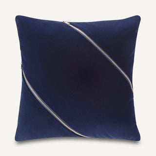 Shop our navy decorative throw pillow, the CASEY. Handmade from the finest velvet and materials by skilled craftspersons in our Manhattan studio.