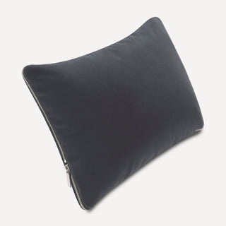 Shop our gray lumbar toss pillow, the HALEY. Handmade from the finest velvet and materials by skilled craftspersons in our Manhattan studio.