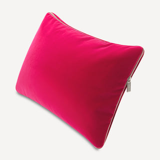 Shop our fuchsia lumbar toss pillow, the HALEY. Handmade from the finest velvet and materials by skilled craftspersons in our Manhattan studio.