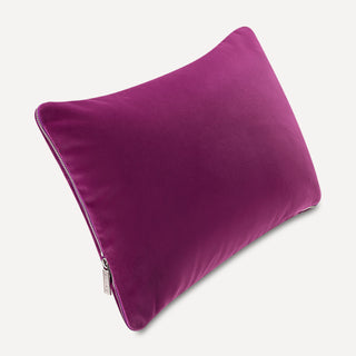 Shop our purple lumbar toss pillow, the HALEY. Handmade from the finest velvet and materials by skilled craftspersons in our Manhattan studio.