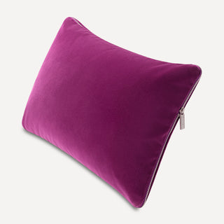 Shop our purple lumbar toss pillow, the HALEY. Handmade from the finest velvet and materials by skilled craftspersons in our Manhattan studio.