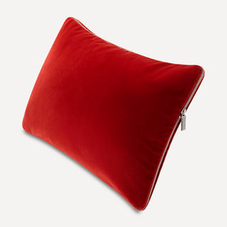 Shop our paprika lumbar toss pillow, the HALEY. Handmade from the finest velvet and materials by skilled craftspersons in our Manhattan studio.