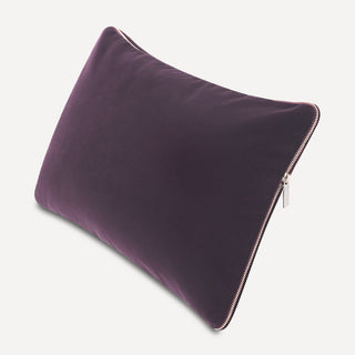 Shop our plum lumbar toss pillow, the HALEY. Handmade from the finest velvet and materials by skilled craftspersons in our Manhattan studio.