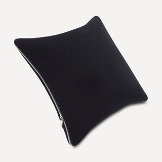 Shop our black toss pillow, the HALEY. Handmade from the finest velvet and materials by skilled craftspersons in our Manhattan studio.