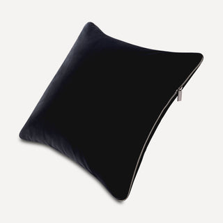 Shop our black toss pillow, the HALEY. Handmade from the finest velvet and materials by skilled craftspersons in our Manhattan studio.