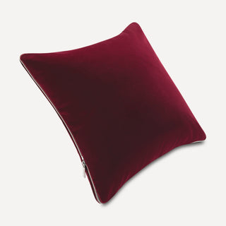 Shop our burgundy toss pillow, the HALEY. Handmade from the finest velvet and materials by skilled craftspersons in our Manhattan studio.