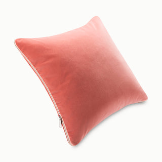 Shop our pink toss pillow, the HALEY. Handmade from the finest velvet and materials by skilled craftspersons in our Manhattan studio.