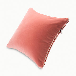 Shop our pink toss pillow, the HALEY. Handmade from the finest velvet and materials by skilled craftspersons in our Manhattan studio.