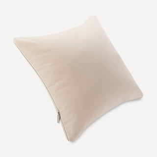 Shop our cream toss pillow, the HALEY. Handmade from the finest velvet and materials by skilled craftspersons in our Manhattan studio.