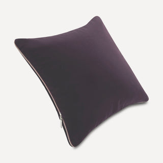 Shop our plum toss pillow, the HALEY. Handmade from the finest velvet and materials by skilled craftspersons in our Manhattan studio.