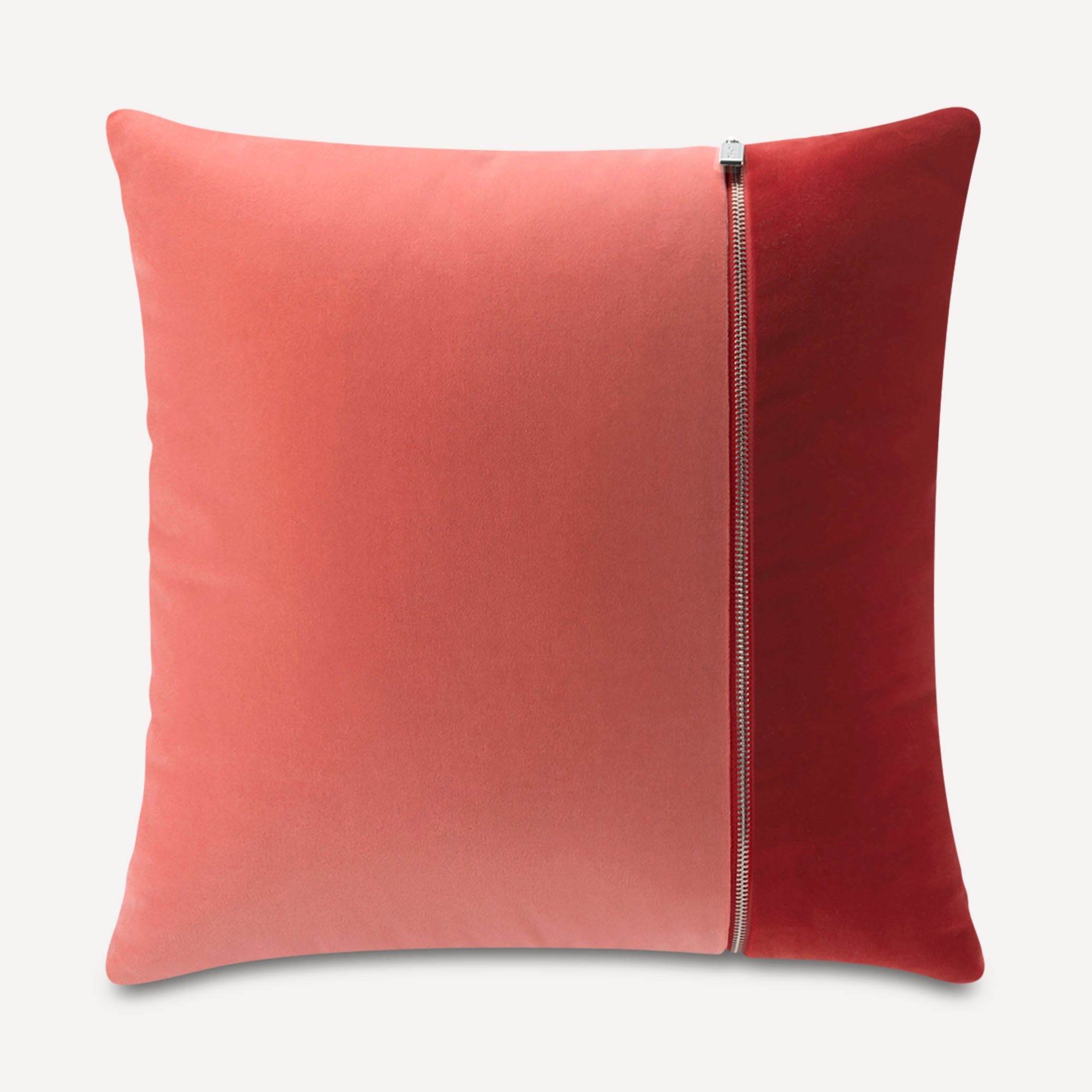 Coral Paprika Colored Throw Pillows Pink Velvet Throw Pillow The