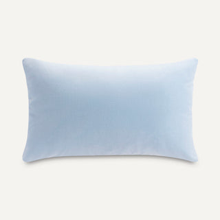 Shop our light blue velvet lumbar pillow, the SOPHIE. Handmade from the finest velvet and materials by skilled craftspersons in our Manhattan studio.