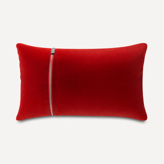 Shop our paprika velvet lumbar pillow, the SOPHIE. Handmade from the finest velvet and materials by skilled craftspersons in our Manhattan studio.