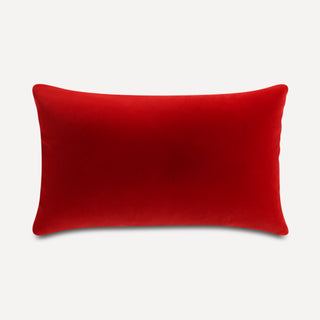 Shop our paprika velvet lumbar pillow, the SOPHIE. Handmade from the finest velvet and materials by skilled craftspersons in our Manhattan studio.